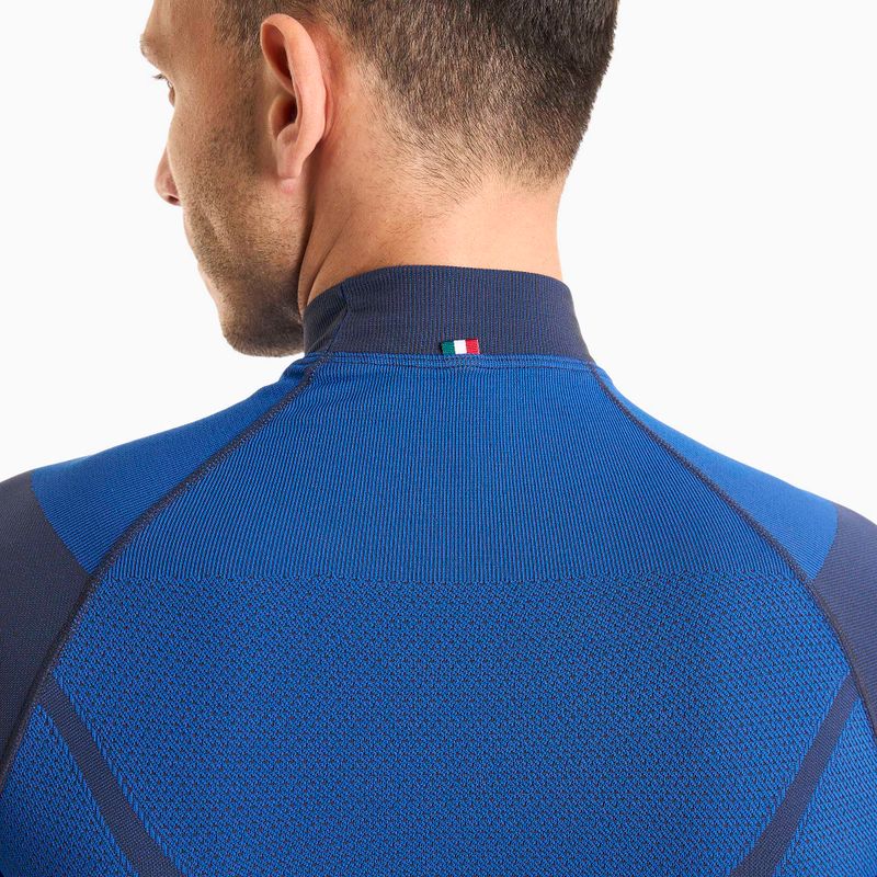 Bluză termică pentru bărbați Mico Warm Control Mock Neck piombo 4