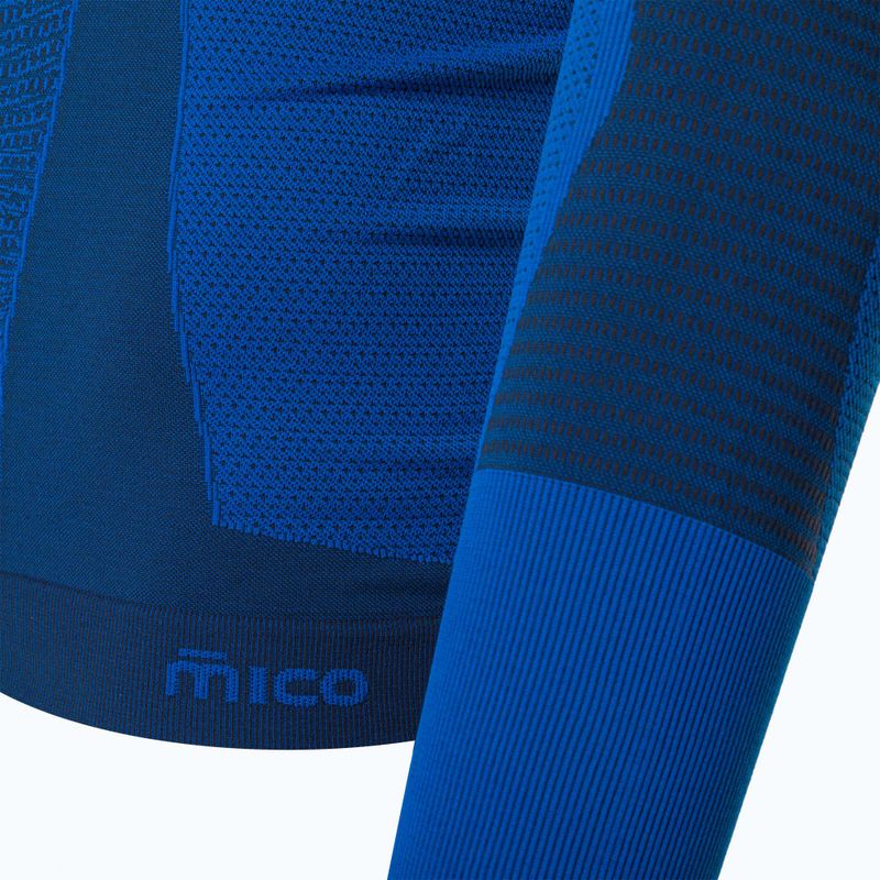 Bluză termică pentru bărbați Mico Warm Control Mock Neck piombo 8