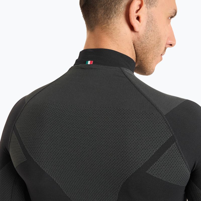 Bluză termică pentru bărbați Mico Warm Control Mock Neck nero 4