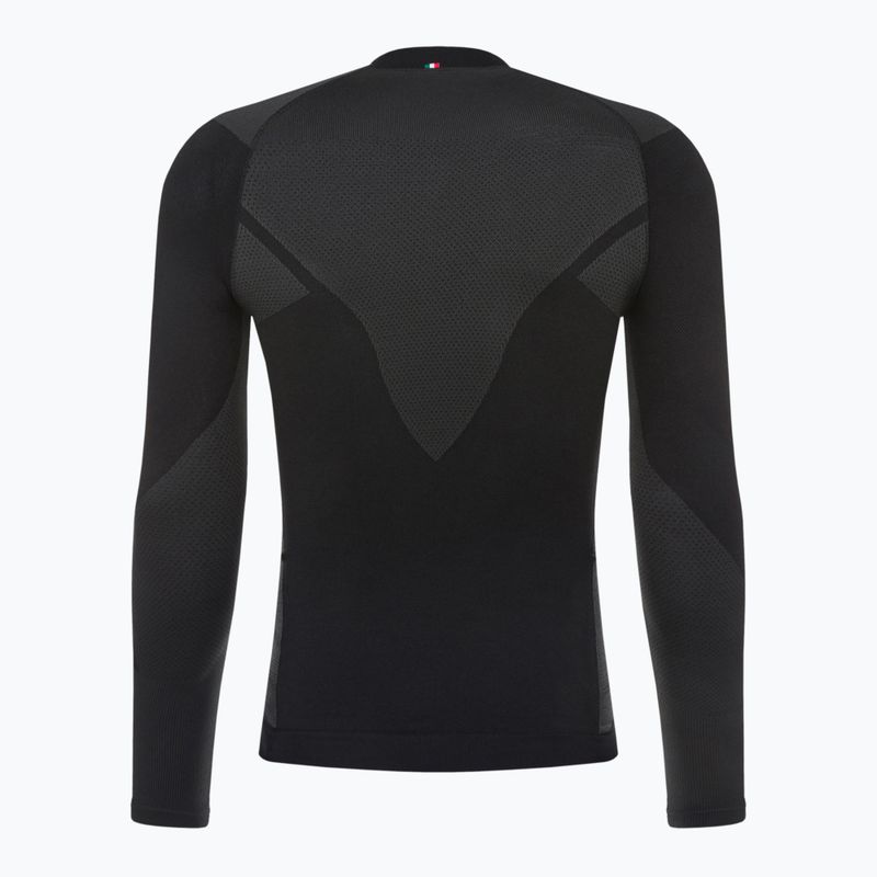 Tricou termic pentru bărbați Mico Warm Control Mock Neck negru IN01851 7