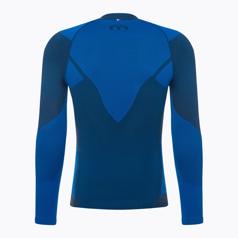 Bluză termică pentru bărbați Mico Warm Control Zip Neck piombo 2