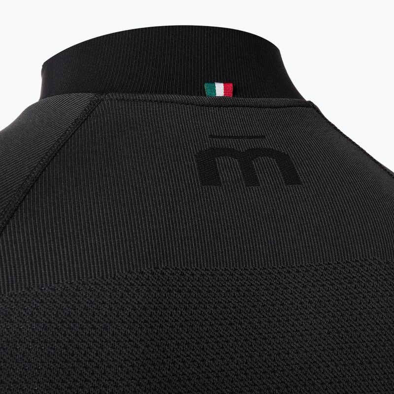 Bărbați Mico Warm Control Zip Neck tricou termic negru IN01852