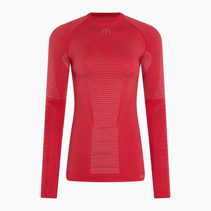 Bluză termică damă Mico Warm Control Round Neck fragola 6