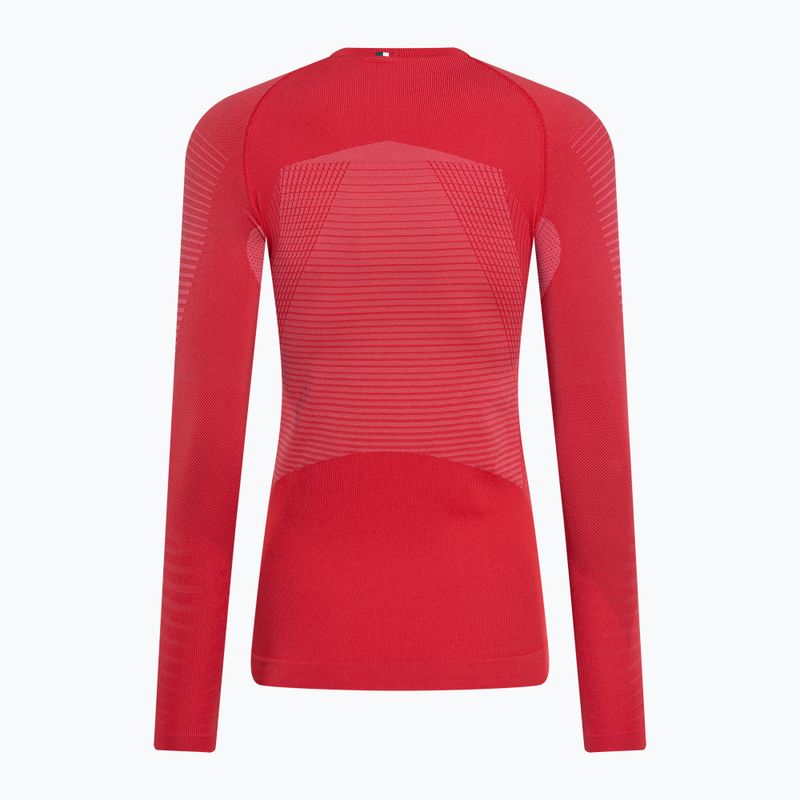 Bluză termică damă Mico Warm Control Round Neck fragola 7