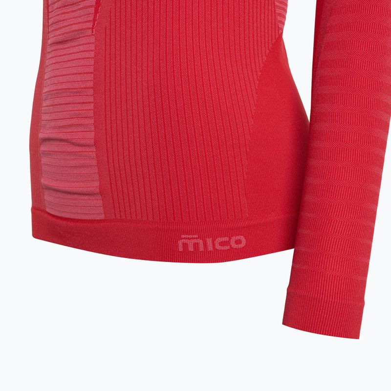 Tricou termic Mico Warm Control pentru femei cu gât rotund roz IN01855 9