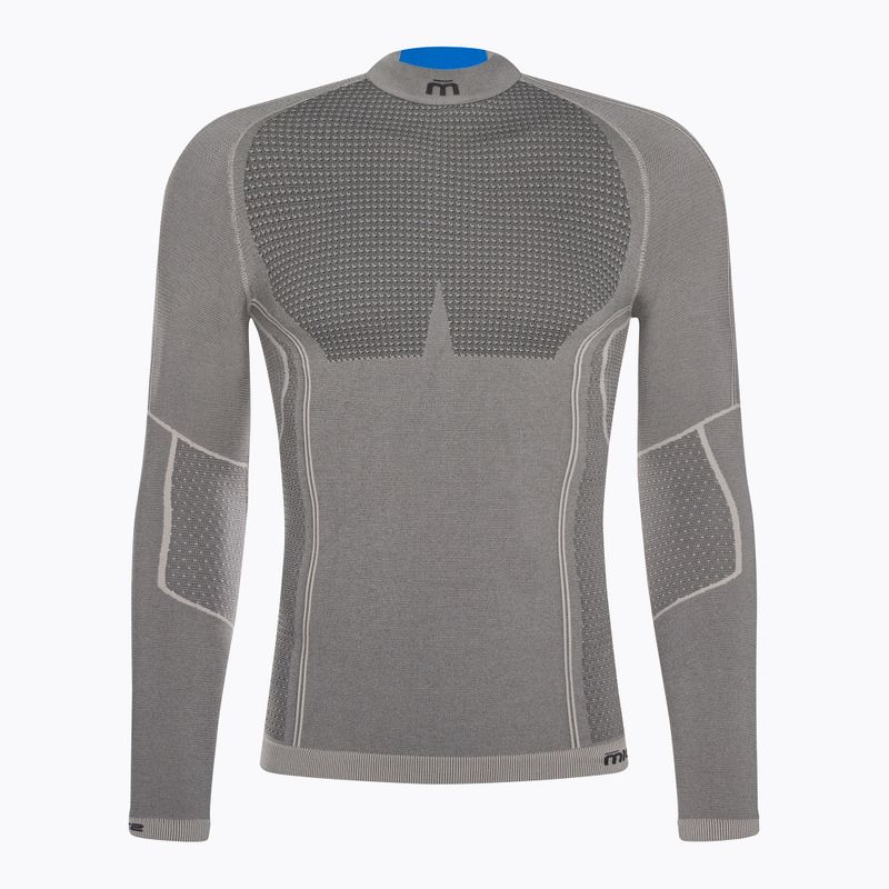 Tricou termic Mico Odor Zero Mock Neck pentru bărbați gri IN01451 5