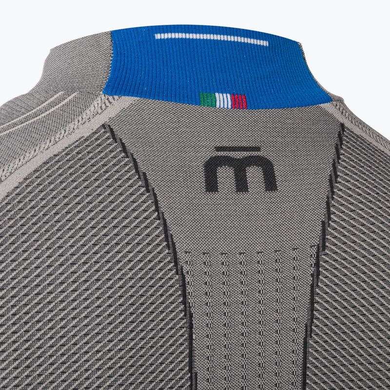 Bluză termică pentru bărbați Mico Odor Zero Mock Neck grigio 8