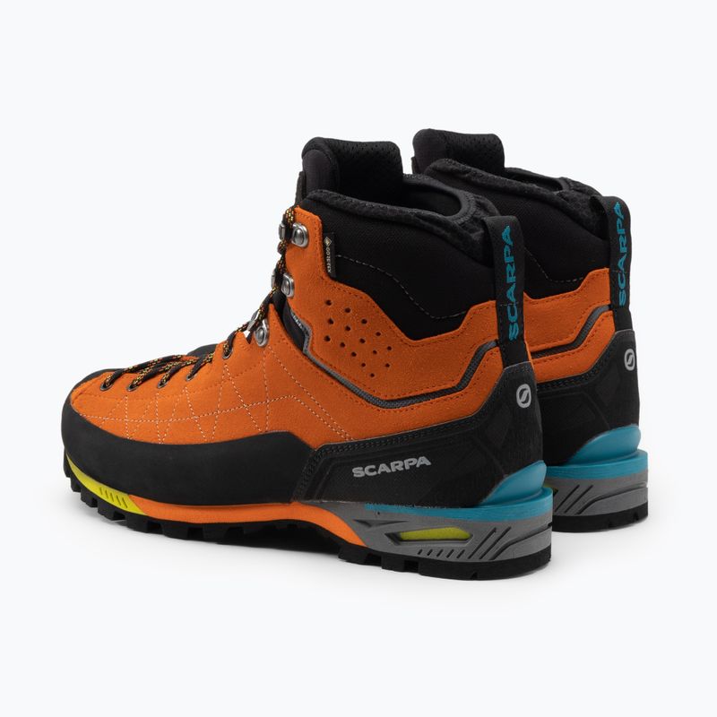 Cizme de trekking pentru bărbați SCARPA Zodiac Tech GTX BZH Pentax Precision II XT portocaliu 71100-200/1 3