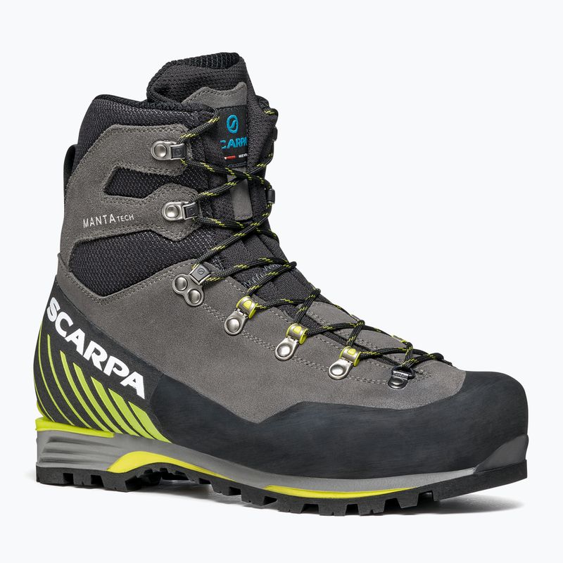 Bocanci de alpinism pentru bărbați SCARPA Manta Tech GTX shark/lime 8