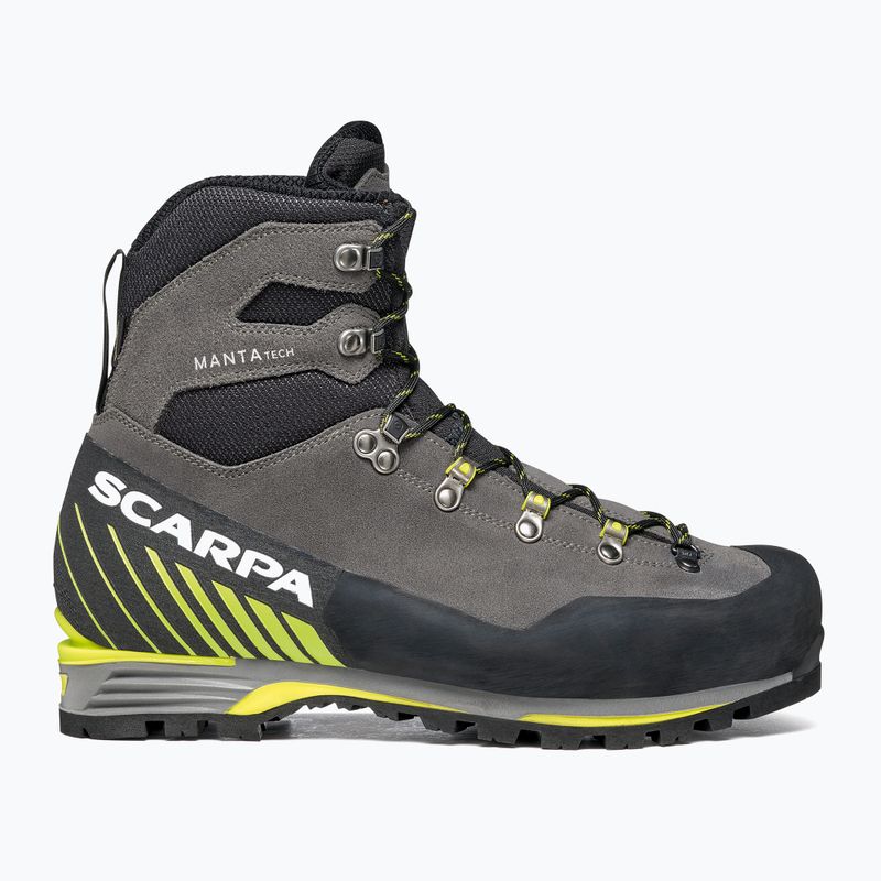 Bocanci de alpinism pentru bărbați SCARPA Manta Tech GTX shark/lime 9