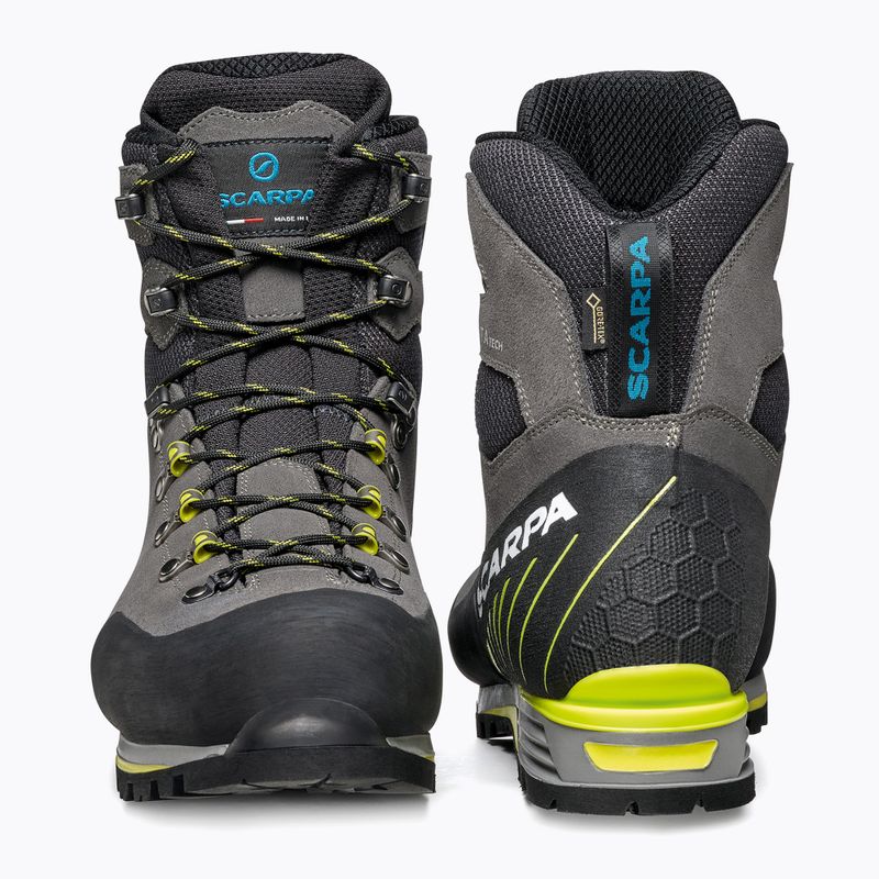 Bocanci de alpinism pentru bărbați SCARPA Manta Tech GTX shark/lime 11