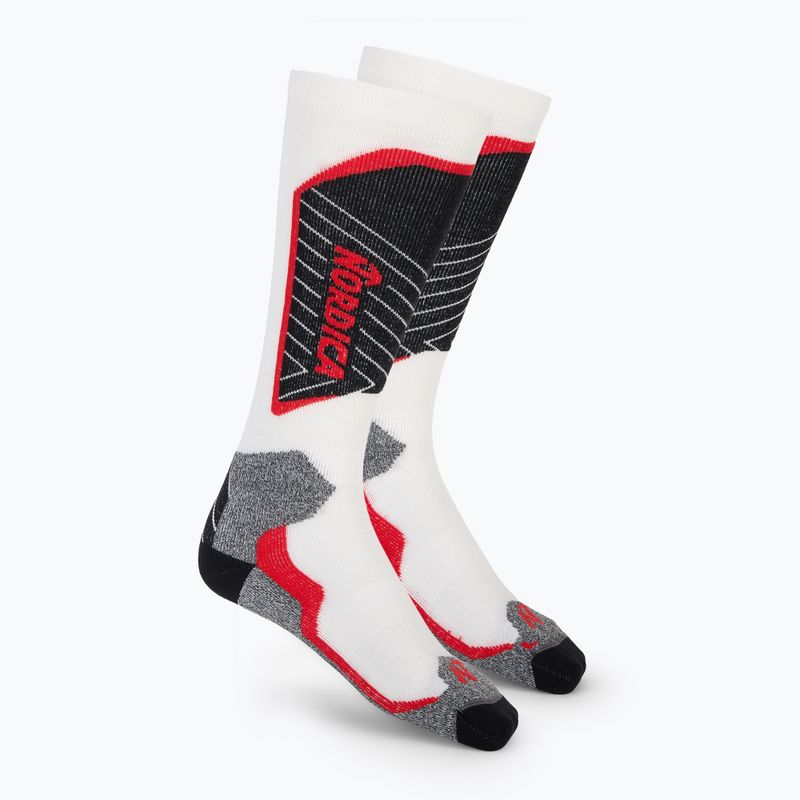 Șosete de schi pentru copii Nordica Tech Junior white/black/red 2