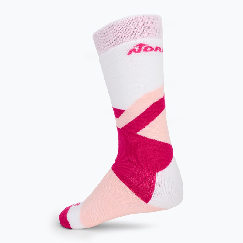 Șosete de schi pentru copii Nordica Multisports Winter 2 pary fuxia/ rose/ white 6