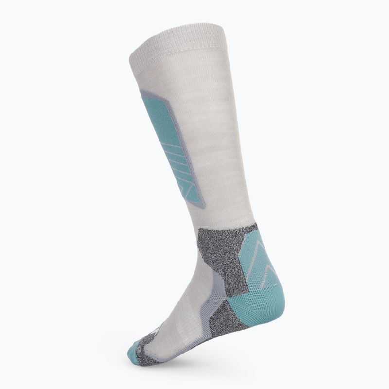 Șosete de schi pentru copii Nordica Tech Junior grey/lichen blue/cool grey 2