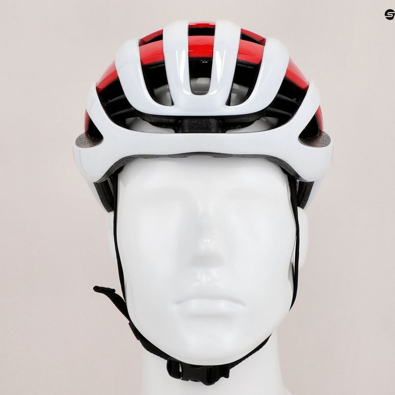 Cască de bicicletă ABUS AirBreaker alb-roșie 86836 11