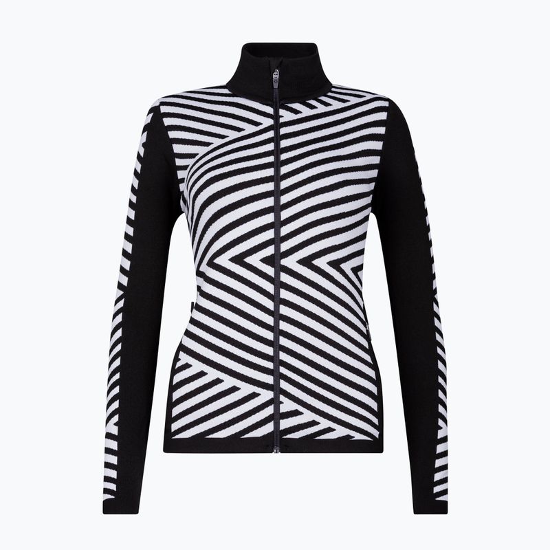 Bluză termoactivă pentru femei Newland Coral Full Zip black/white