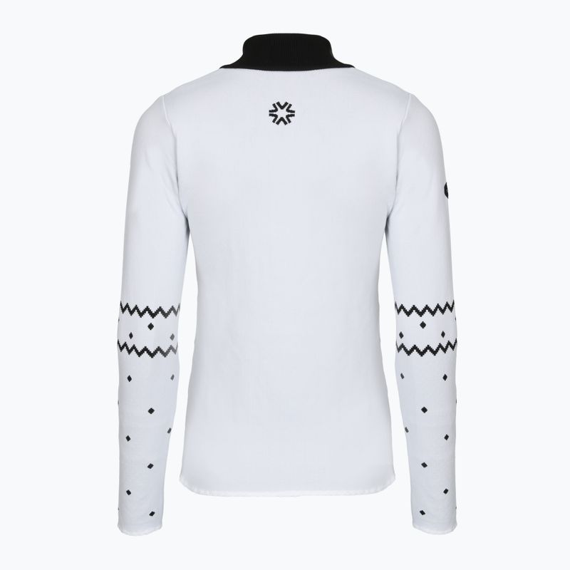 Bluză termoactivă pentru femei Newland Groenlandia Half Zip white/black 2