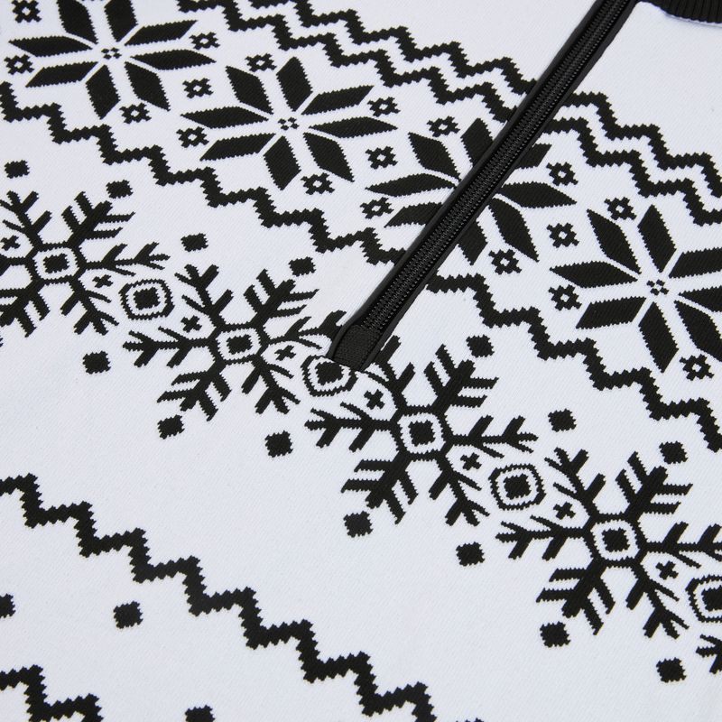 Bluză termoactivă pentru femei Newland Groenlandia Half Zip white/black 3