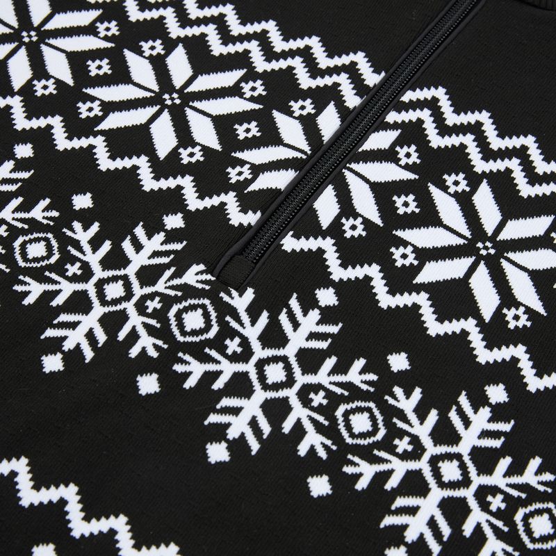 Bluză termoactivă pentru femei Newland Groenlandia Half Zip black/white 3