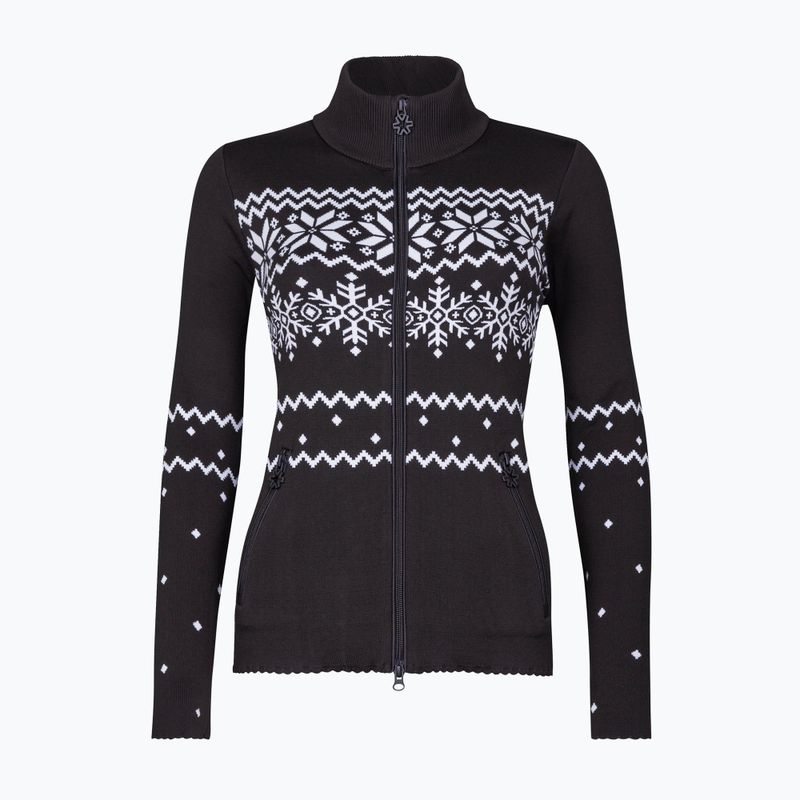 Bluză termoactivă pentru femei Newland Guenda Full Zip black/white