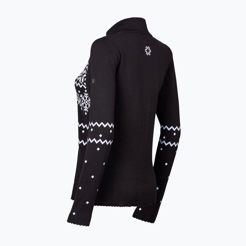 Bluză termoactivă pentru femei Newland Guenda Full Zip black/white 2