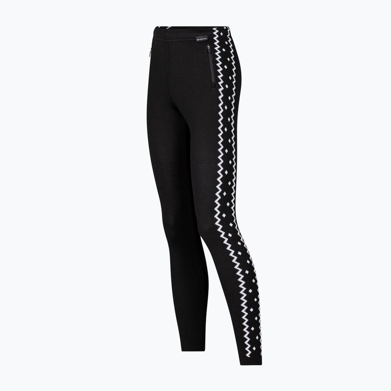 Pantaloni termoactivi pentru femei Newland Hannelore black/white 2