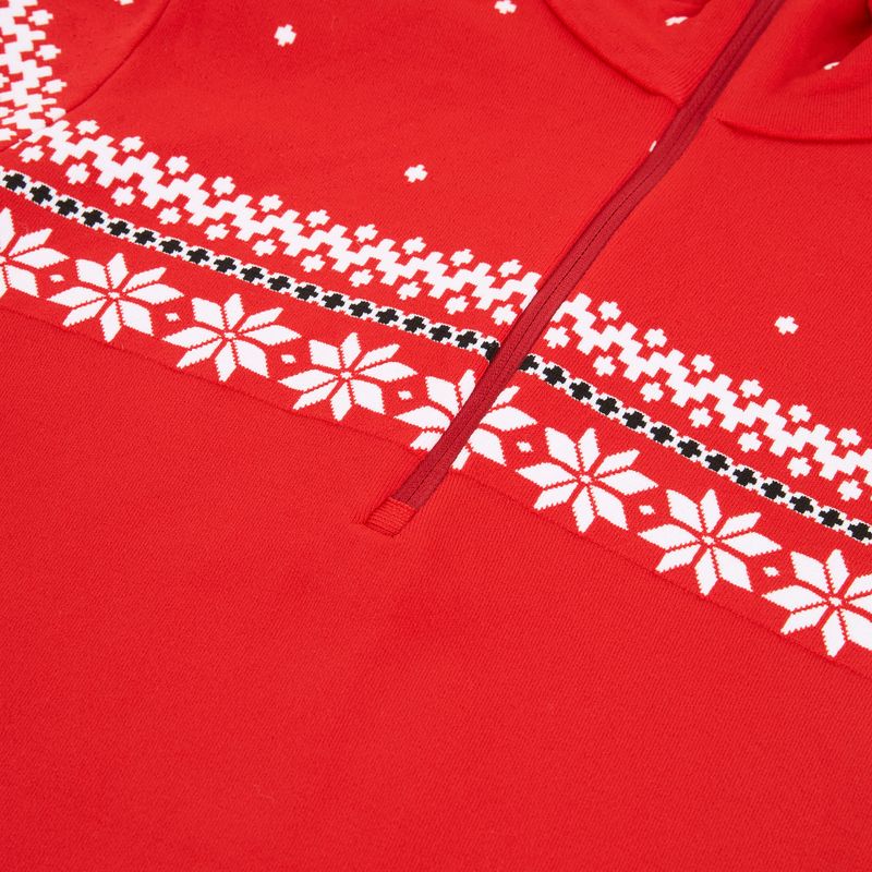Bluză termoactivă pentru femei Newland Hilde Half Zip red/white 3