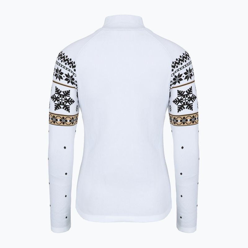 Bluză termoactivă pentru femei Newland Isalind Half Zip white/black 2
