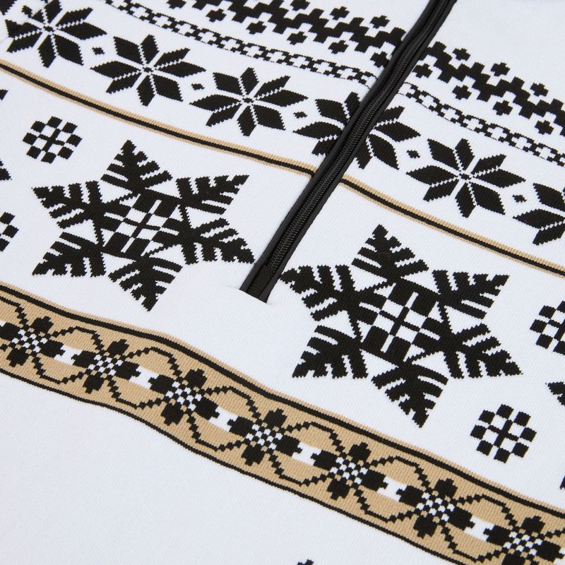 Bluză termoactivă pentru femei Newland Isalind Half Zip white/black 3