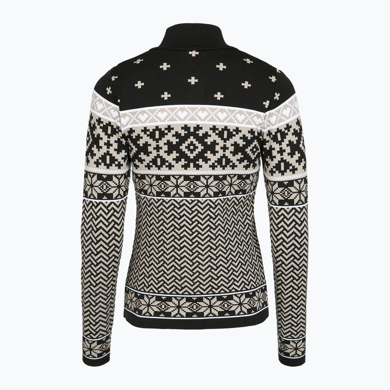 Bluză termoactivă pentru femei Newland Kristel Half Zip black/stone 2