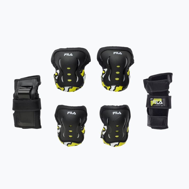 Set de protectori pentru copii FILA FP Gears black/yellow 10