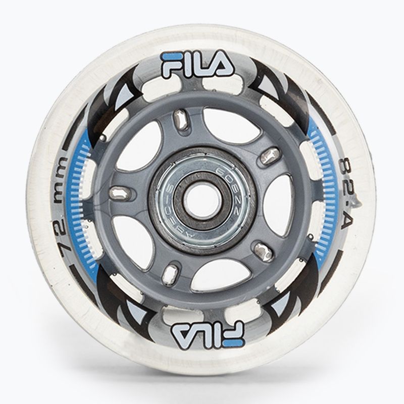 Roți de role cu rulmenți FILA Wheels+A5+Alus 6mm white