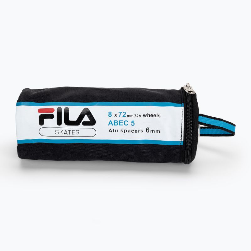 Roți de role cu rulmenți FILA Wheels+A5+Alus 6mm white 3