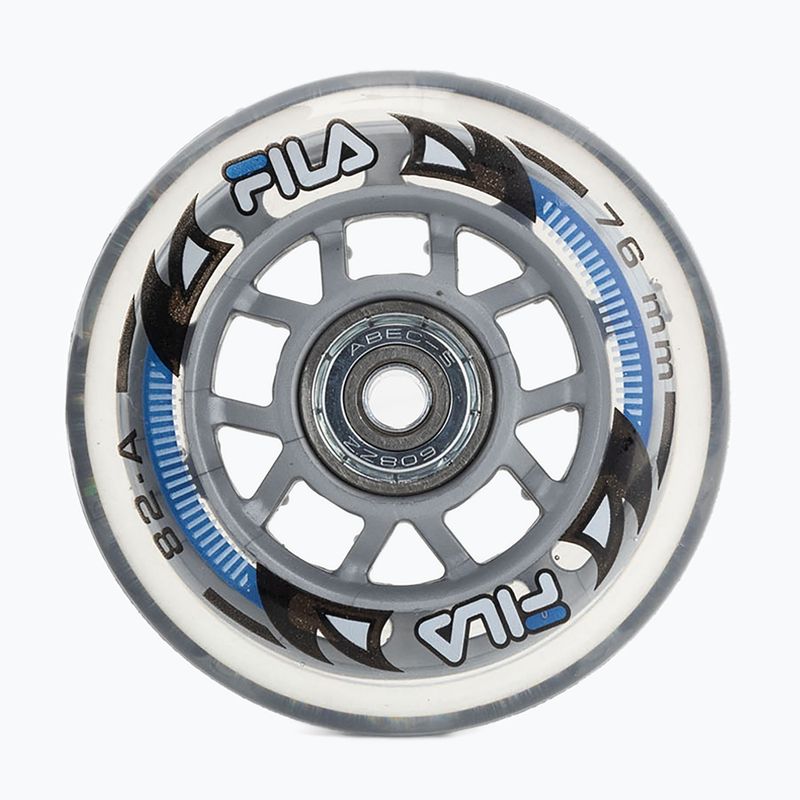 Roți de role cu rulmenți FILA Wheels+A5+Alus 6mm white