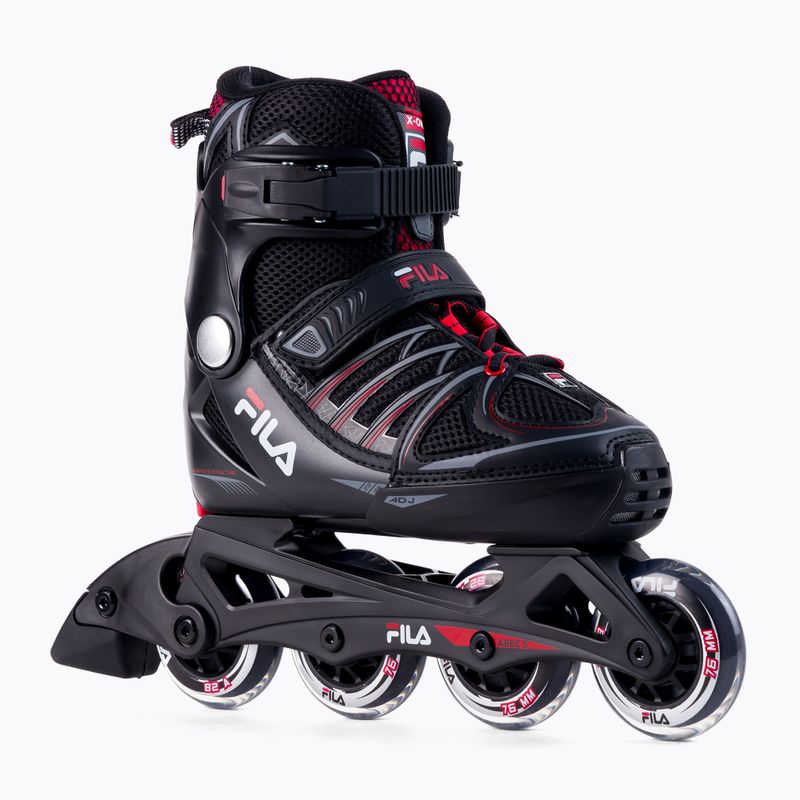 Patine cu rotile pentru copii FILA X ONE black/red