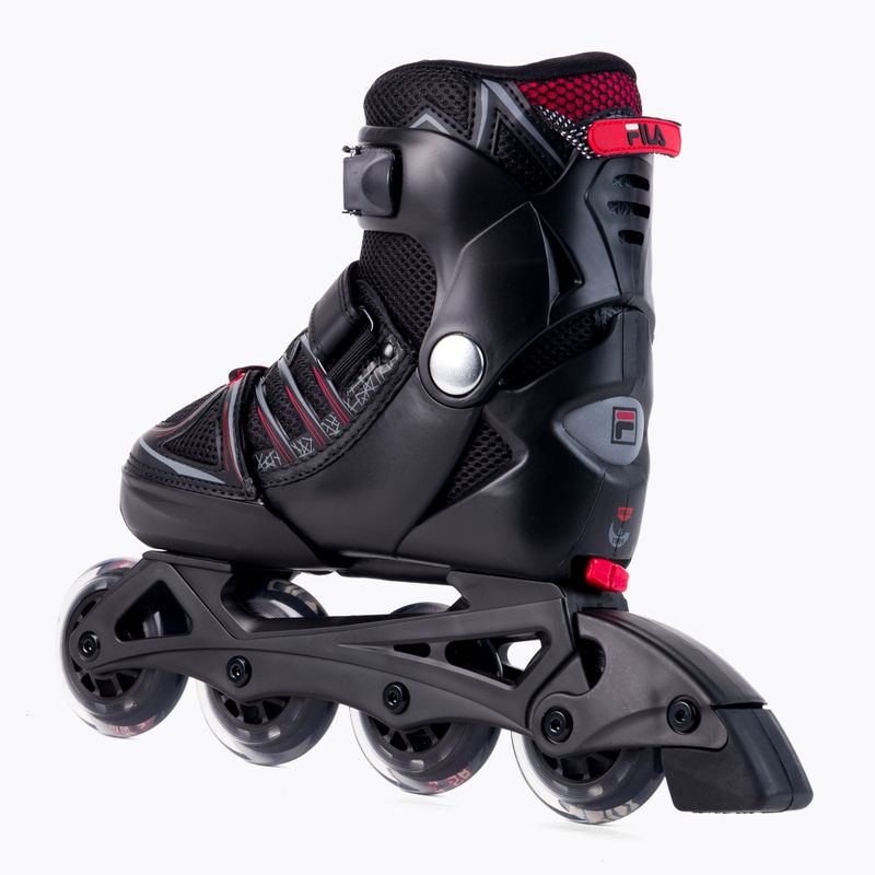 Patine cu rotile pentru copii FILA X ONE black/red 3