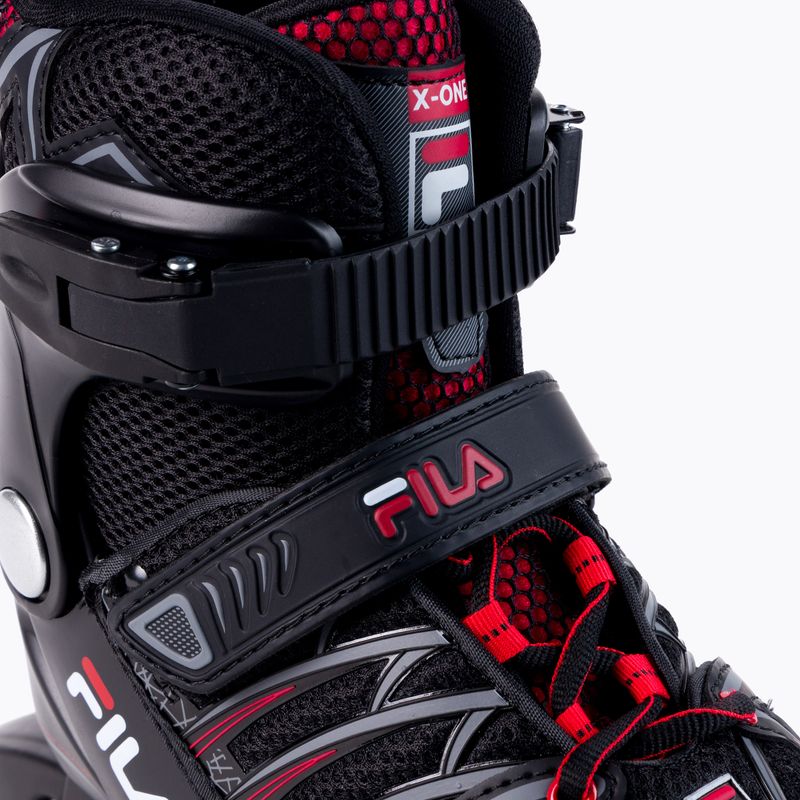 Patine cu rotile pentru copii FILA X ONE black/red 5