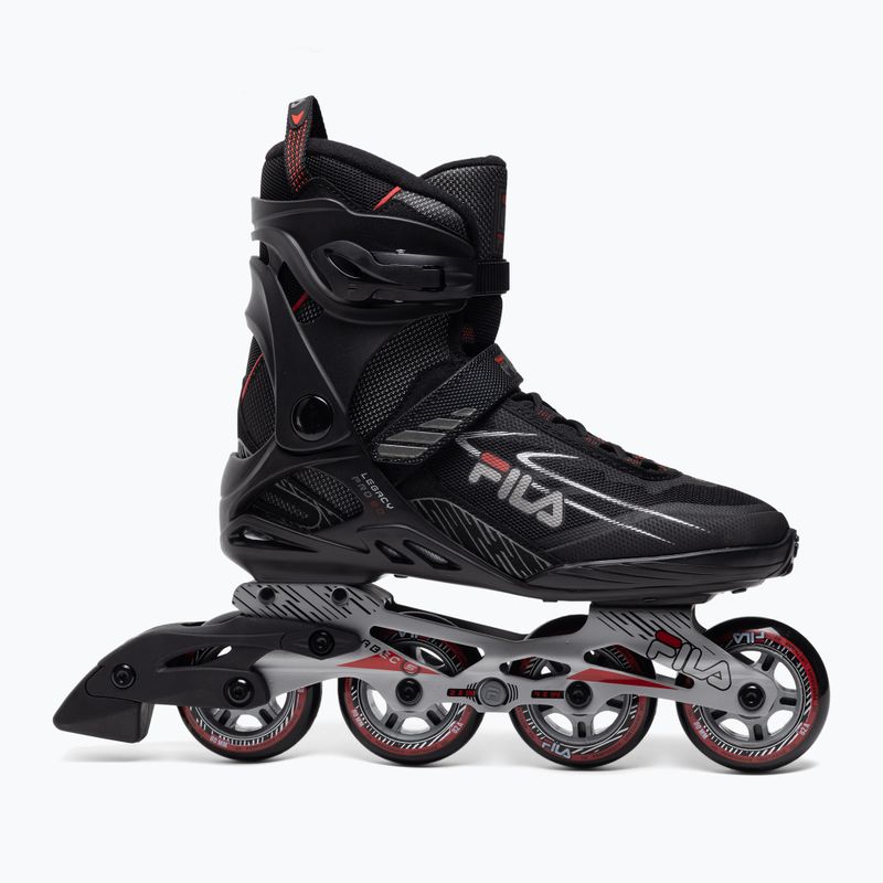 Patine cu rotile pentru bărbați FILA Legacy Pro 80 black/red 2