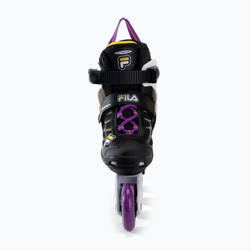 Patine cu rotile pentru copii FILA Wizy G black/yellow magenta 4