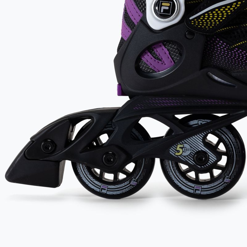 Patine cu rotile pentru copii FILA Wizy G black/yellow magenta 7