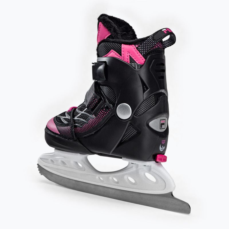 Patine pentru copii FILA X-One G black/pink 3