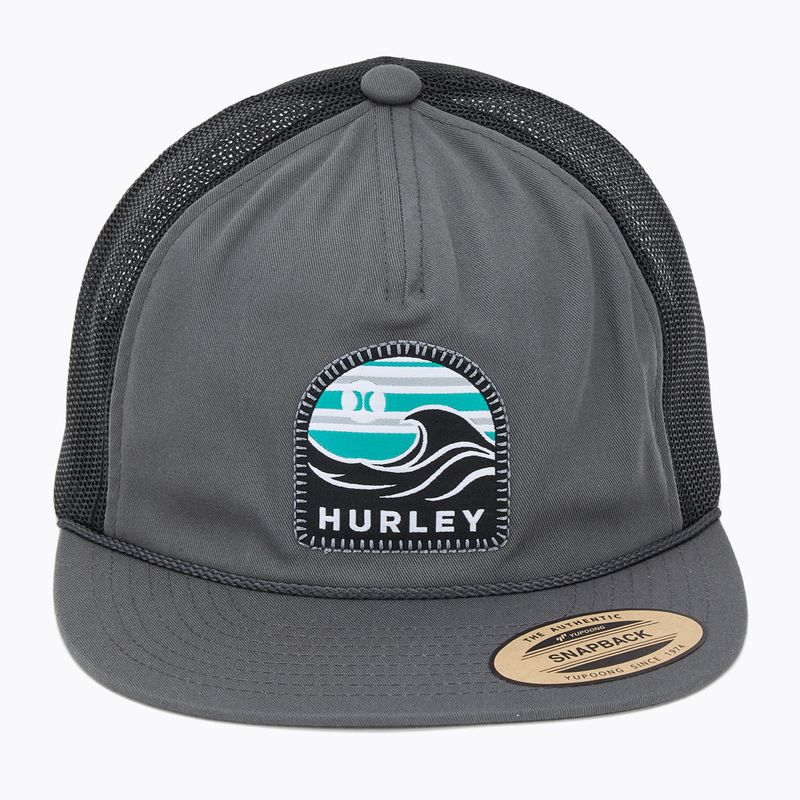Șapcă pentru bărbați Hurley Mavericks Trucker dark grey 2