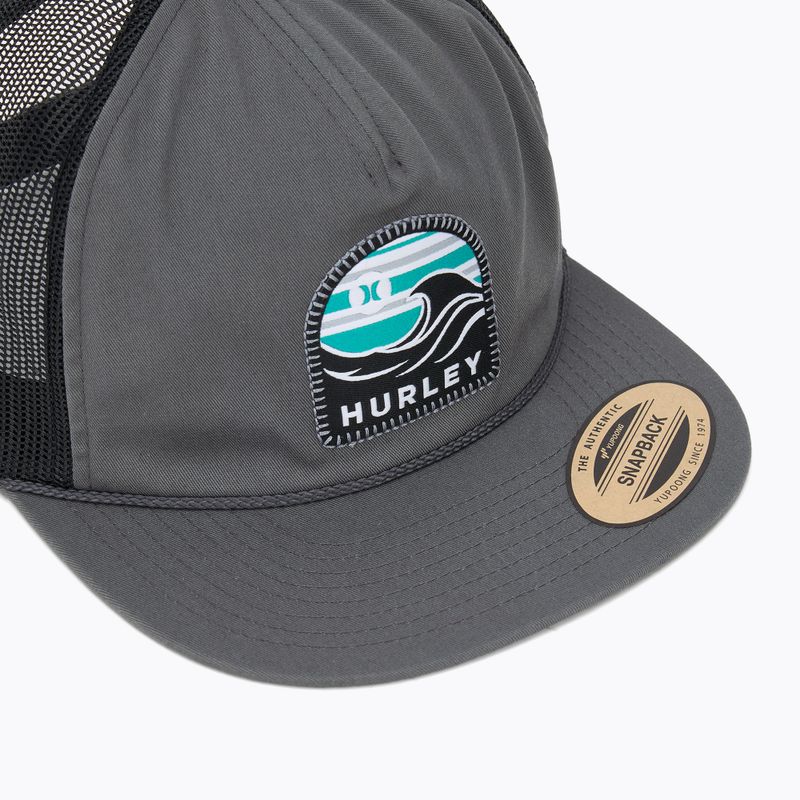 Șapcă pentru bărbați Hurley Mavericks Trucker dark grey 3