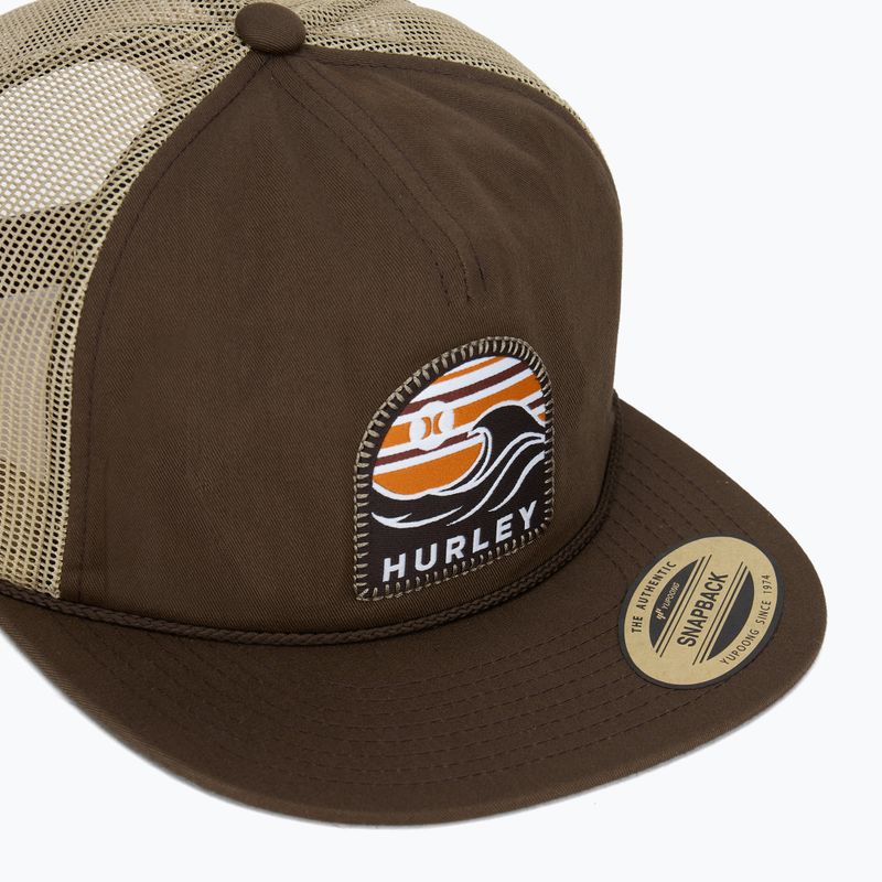 Șapcă pentru bărbați Hurley Mavericks Trucker velvet brown 3