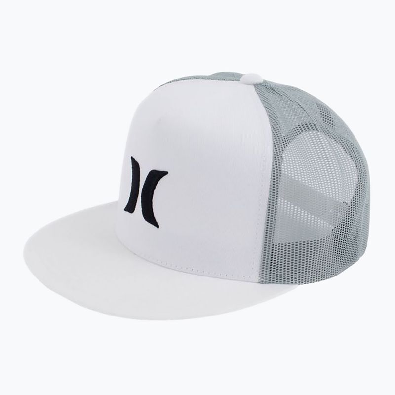 Șapcă pentru bărbați Hurley Icon Solid Flat Trucker white
