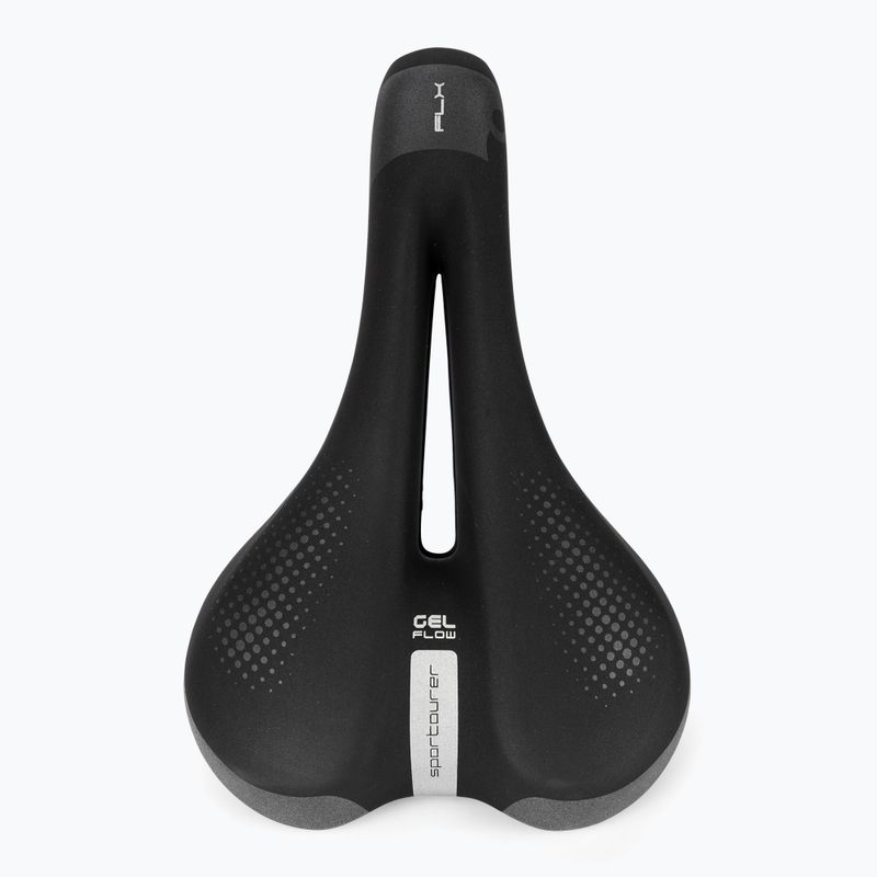 Șa de bicicletă pentru femei Sportourer FLX Lady Gel Flow black 3