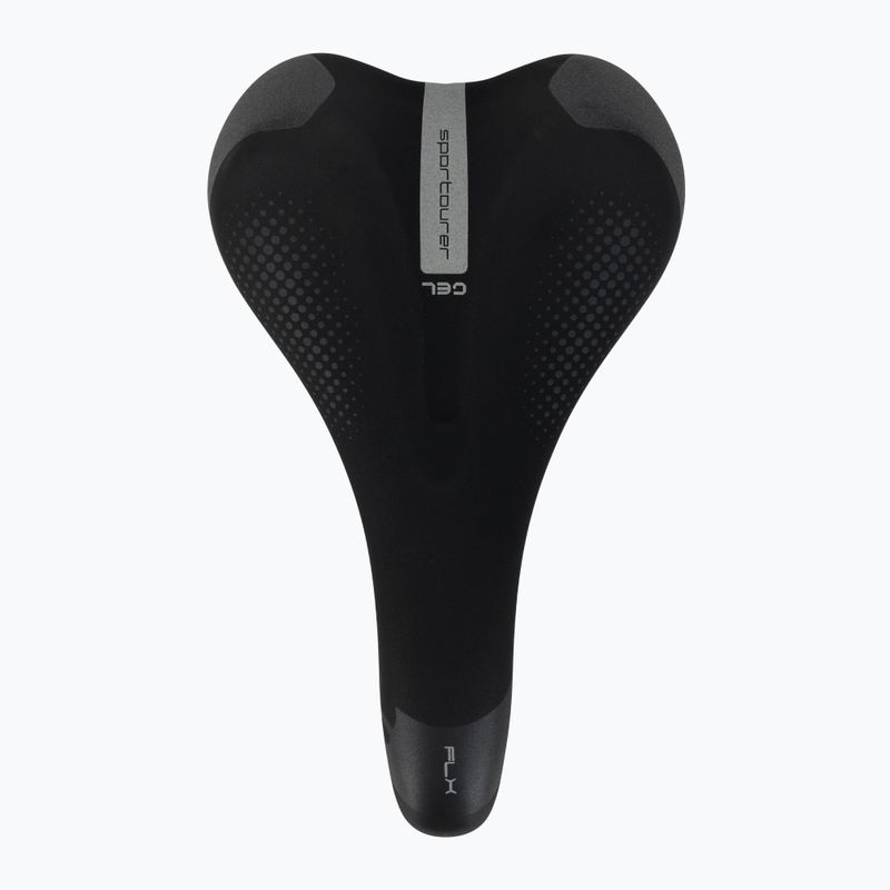 Șa de bicicletă pentru bărbați  Sportourer FLX Man Gel black 3