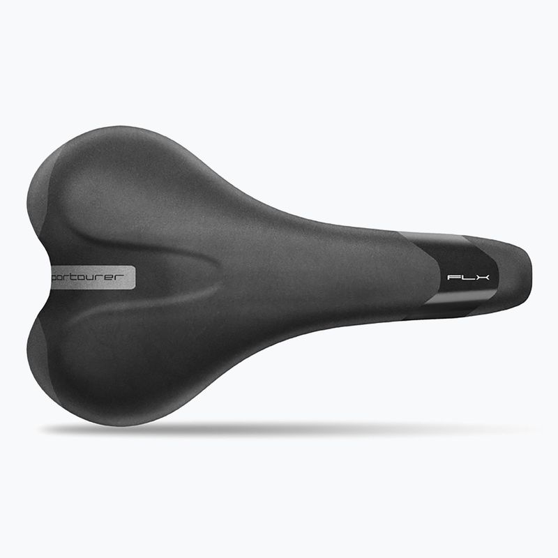 Șa de bicicletă pentru bărbați Sportourer FLX Man black