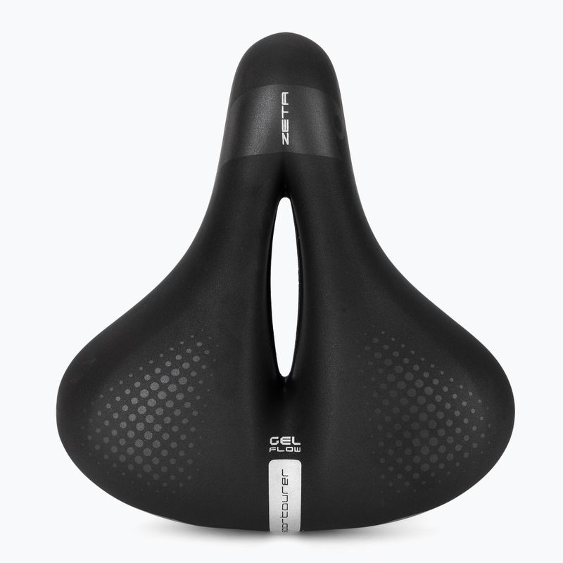 Șa de bicicletă Sportourer Zeta Comfort Gel Flow black