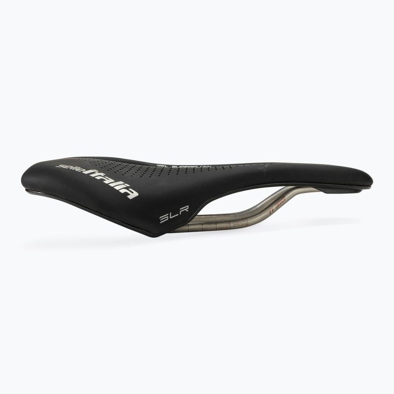 Șa de bicicletă Selle Italia Max SLR Boost Gel Superflow, TI 316 Rail, Fibra-Trek, Light Gel black 2